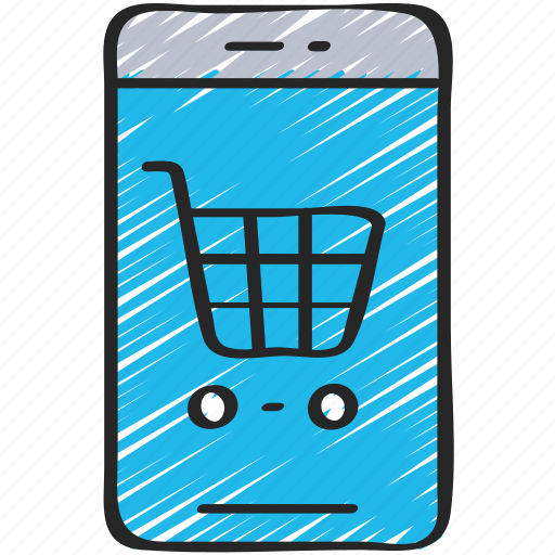 Cart, ecommerce, iphone, mobile, shopping, trolly icon - Download on Iconfinder