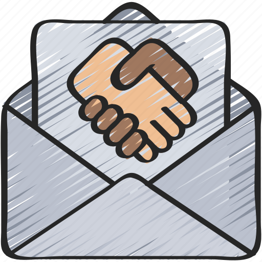 Business, ecommerce, email, hand, shake, thankyou icon - Download on Iconfinder