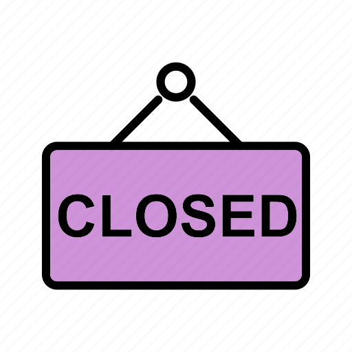 Closed board, closed sign, sign board icon - Download on Iconfinder