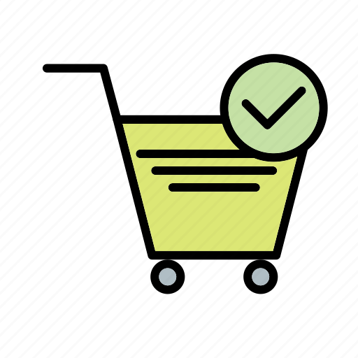 Cart, verified cart items, shopping icon - Download on Iconfinder