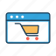 ecommerce website, marketing, online shopping, online store, purchase, shopping cart 