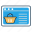 ecommerce website, marketing, online shopping, online store, purchase, shopping basket 