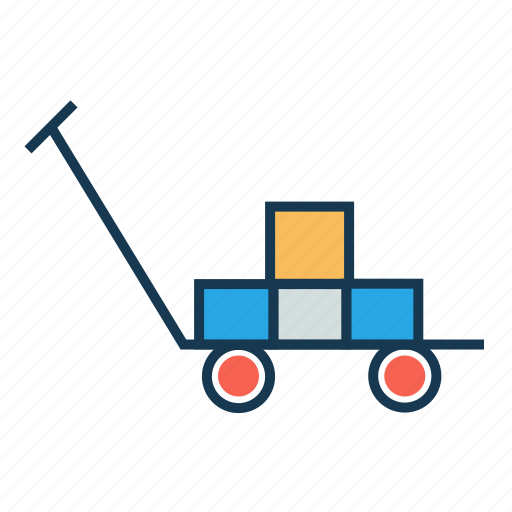 Delivery, luggage, package, parcel, shipping, transport, trolley icon - Download on Iconfinder