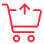 arrow, basket, buy, cart, ecommerce, outline, shopping 