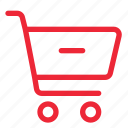 basket, buy, cart, ecommerce, minus, outline, shopping