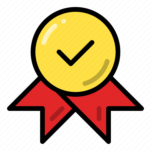 Check medal, medal, approved, quality icon - Download on Iconfinder