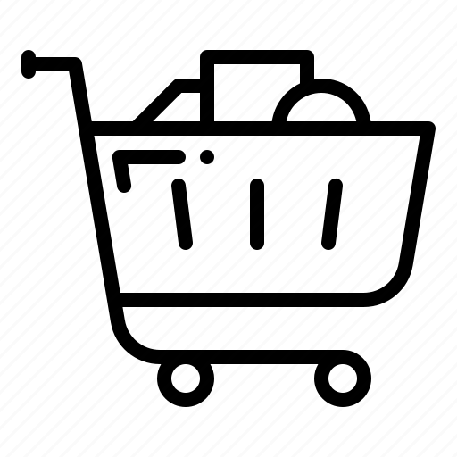 Cart full, shopping, cart, ecommerce icon - Download on Iconfinder