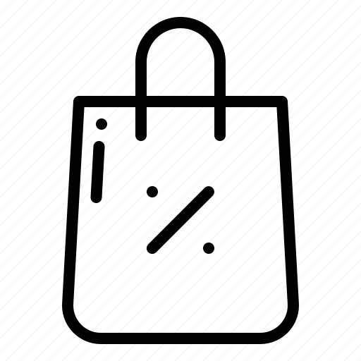 Shopping bag discount, shopping bag, ecommerce, discount icon - Download on Iconfinder