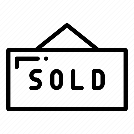 Sold, sold sign, sold out, sign icon - Download on Iconfinder