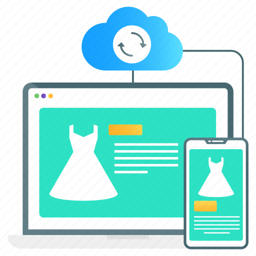 Ecommerce, buy online, online shop, cloud store, cloud shopping icon - Download on Iconfinder