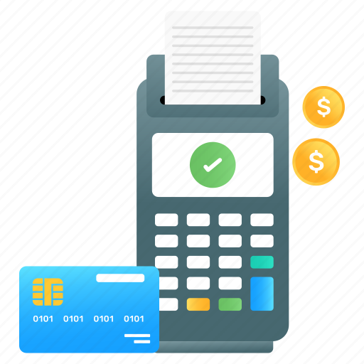 Cash register, pos terminal, cash till, point of sale, invoice machine icon - Download on Iconfinder