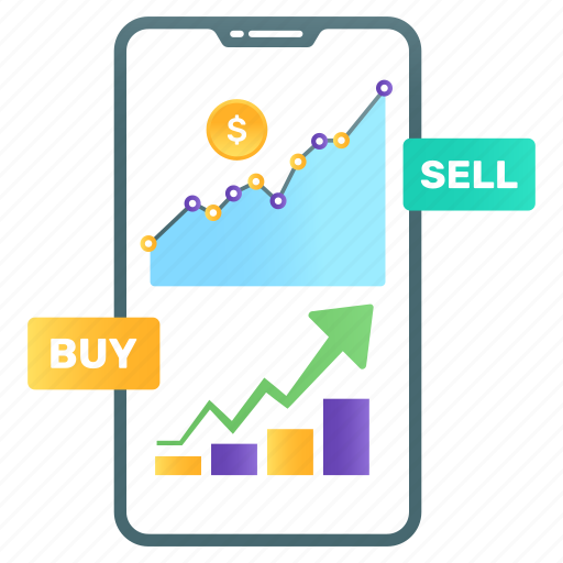 Online trading, online sales, mobile trading, business app, mobile sales icon - Download on Iconfinder