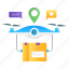 drone delivery, quadcopter delivery, drone shipment, quadcopter shipment, logistic delivery 