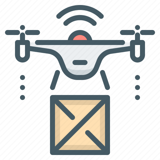 Box, delivery, drone, quadcopter, shipping icon - Download on Iconfinder