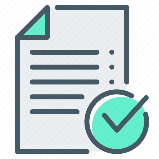 Completed, confirmation, document, file, order icon - Download on Iconfinder