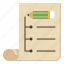 checklist, auditing, listing, memo, record, lists, paper, pencil 