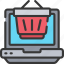 basket, computer, ecommerce, laptop, shopping 