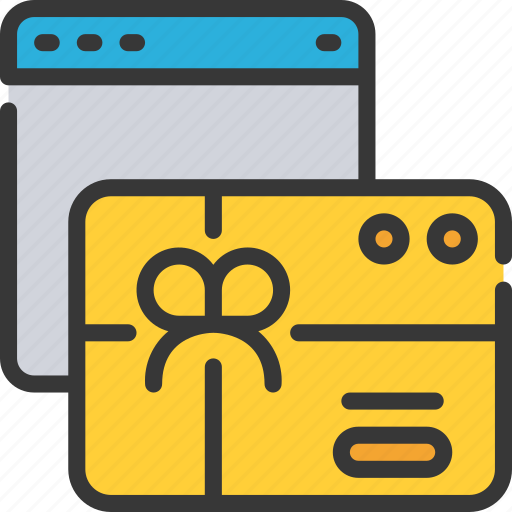 Coupon, ecommerce, gift, online, present, voucher icon - Download on Iconfinder