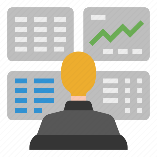 Profession, speculate, trader, stock market, stock trader icon - Download on Iconfinder