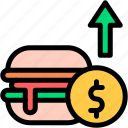 food, increasing, burger, economic, crises, dollar