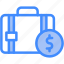 briefcase, dollar, business, and, finance, saving, economic, crises, carrying 