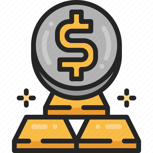 Gold, price, coin, value, ingot, bar, investment icon - Download on Iconfinder