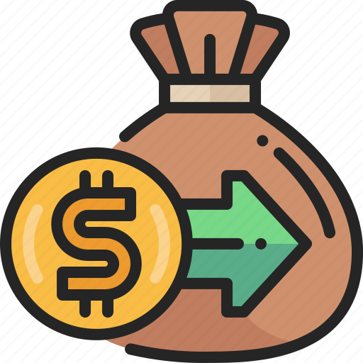 Income, revenue, money, bag, earning, in, transfer icon - Download on Iconfinder
