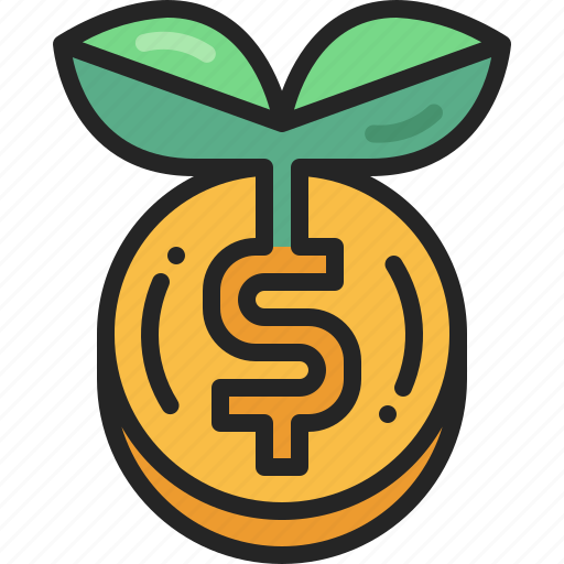 Money, growth, saving, investment, expansion, plant, wealth icon - Download on Iconfinder