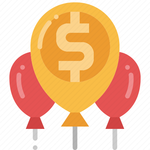 Inflation, economy, situation, metaphor, balloon, gain icon - Download on Iconfinder