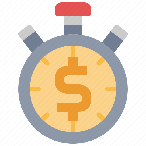Time, money, dollar, timer, stopwatch, management, business icon - Download on Iconfinder
