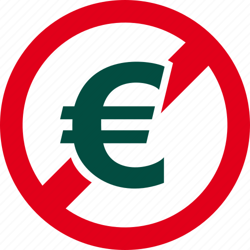 Cash, currency, euro, financial, forbidden, money, prohibited icon - Download on Iconfinder