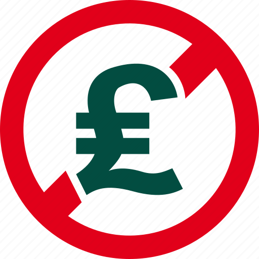 Cash, currency, financial, forbidden, money, pound, prohibited icon - Download on Iconfinder