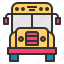 electric, bus, transport, school, transportation, student, truck 