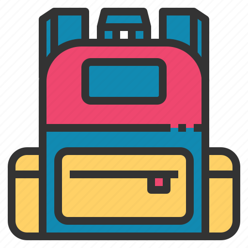 School, bag, backpack, high, education, briefcase, student icon - Download on Iconfinder