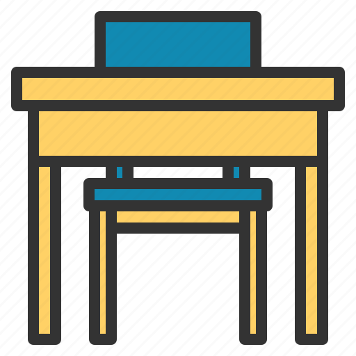 School, desk, seat, chair, class, student, education icon - Download on Iconfinder