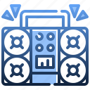 boombox, cassette, player, music, radio, audio