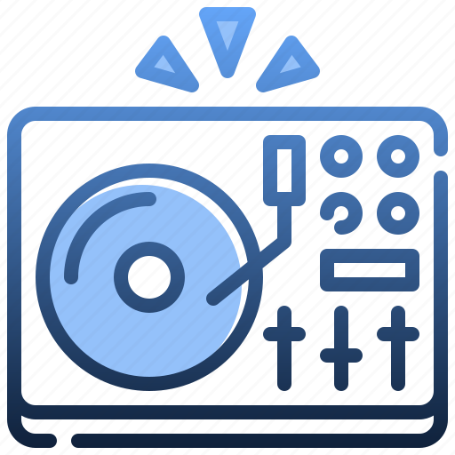 Turntable, vinyl, music, player, technology, party icon - Download on Iconfinder