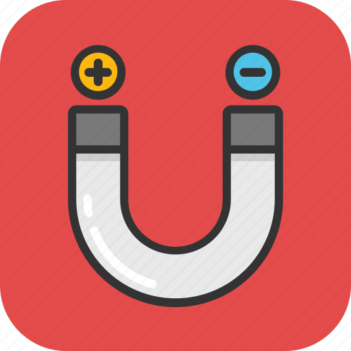 Magnet, attraction, magnetic, physics icon - Download on Iconfinder