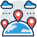 global location, location pin, map positioning, placeholder, travel distance 