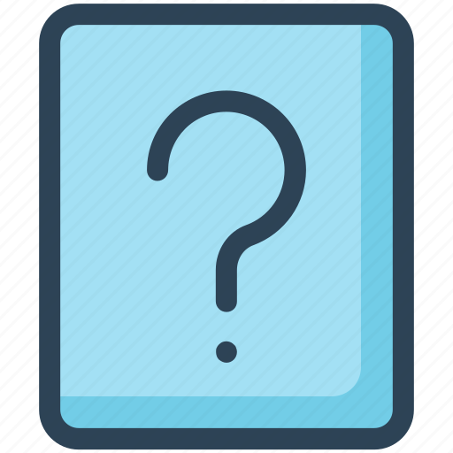Education, paper, question mark, unchecked icon - Download on Iconfinder
