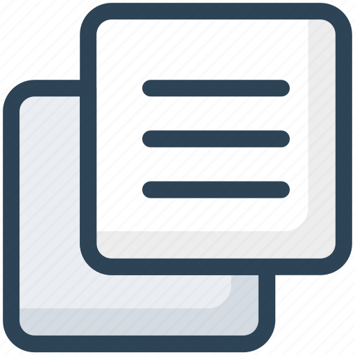 Documents, duplicate, education, paper icon - Download on Iconfinder
