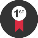 award, first, number, one, place, ribbon, top, 1 