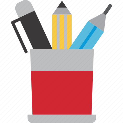 Pencil, stand, stationery, supplies icon - Download on Iconfinder