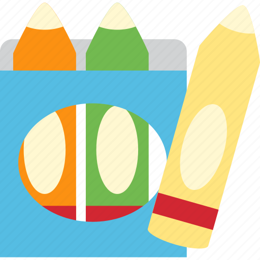 Children, crayons, creativity, education, kid, paint, school icon - Download on Iconfinder