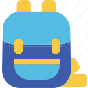 bag, briefcase, education, schoolbag, icon