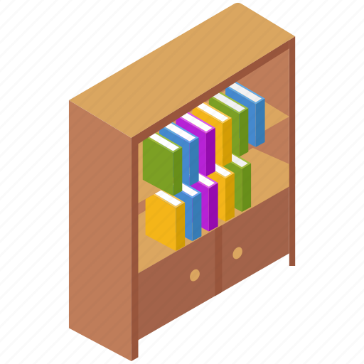 Book shelf, shelf, book, library, education icon - Download on Iconfinder