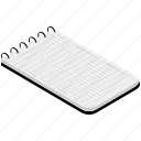 notepad, note, paper, document