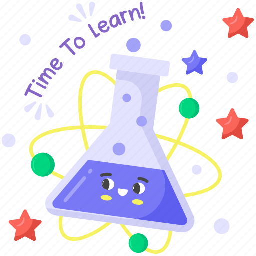 Flask, laboratory, research, science, lab, experiment, education sticker - Download on Iconfinder