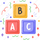 abc, alphabet, letter, abc block, children, baby