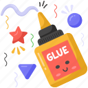 glue, liquid glue, handy craft, stationery, adhesive, bottle, art and design